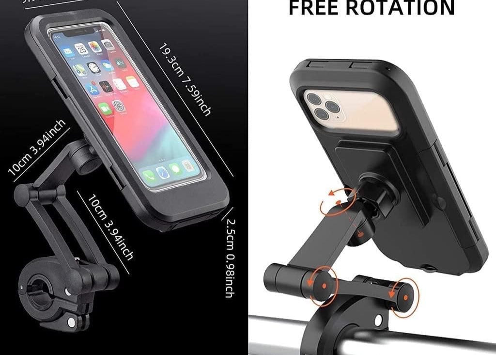 Universal 360 Rotation Bike Waterproof Cell Phone Holder.